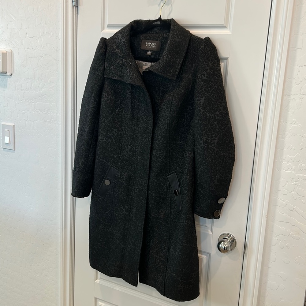 Black Coat/Designer Coat/Long Coat/Jacket/PeaCoat